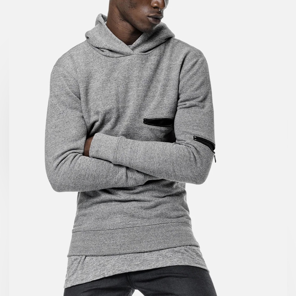 John Elliott Hooded Clash Sweatshirt 3 Grey
